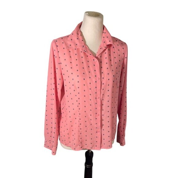 Pink polka dotted blouse PM - Picture 1 of 5